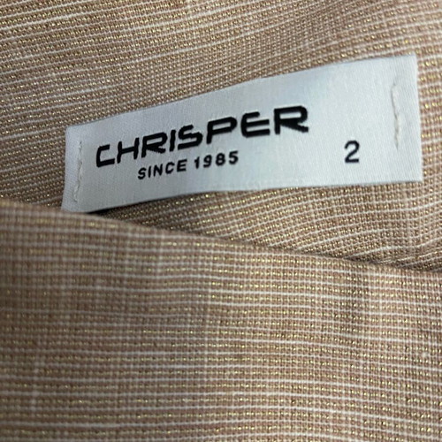 Chrisper skirt summer knee-length like new, beige size M