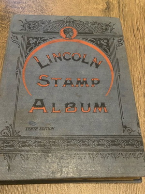 Lincoln stamp album used, 10th edition, circa 1910