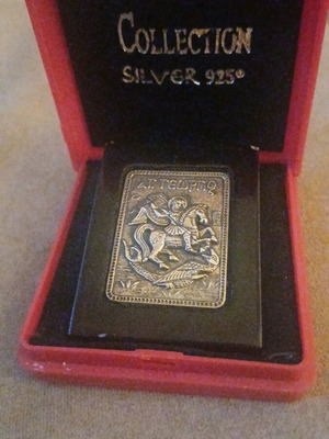Silver icon Saint George new