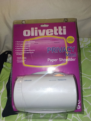 Olivetti paper shredder new