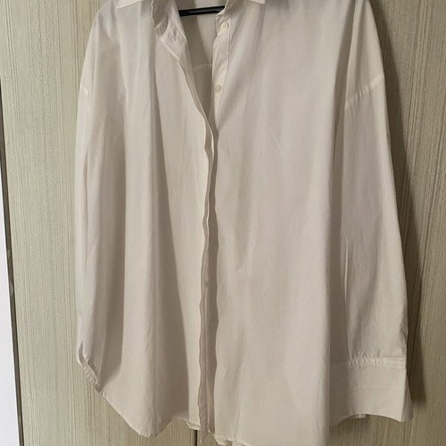 Zara white oversized shirt L