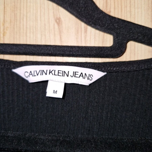 Calvin Klein black long-sleeve blouse new size M