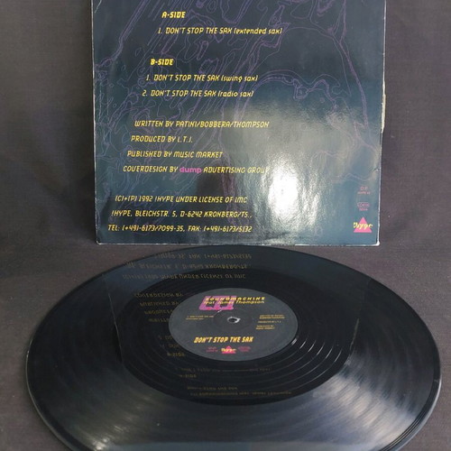 L.T.J Soundsystem Don't Stop The Sax vinyl used, electronic
