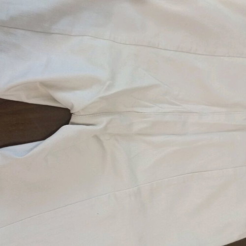 Zara women's pants slightly elastic, ecru color, like new