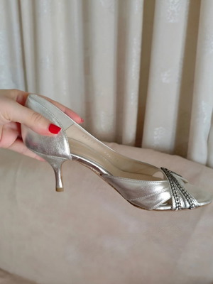 Leather tiptoe heels Kalogirou 36
