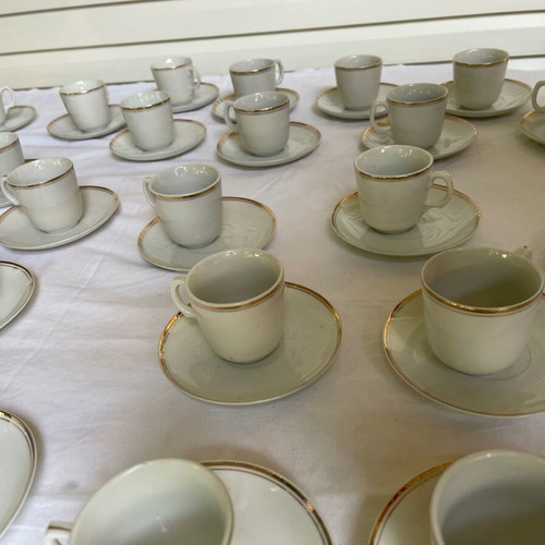 Set of 30 used coffee cups Japanese porcelain 1945-1952