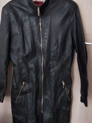 Leather jacket used, size XL, black