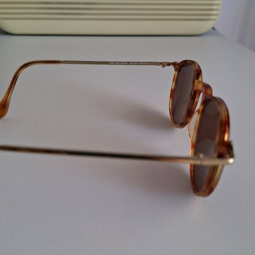 Vintage 90s Rolling sunglasses like new, brown and gold