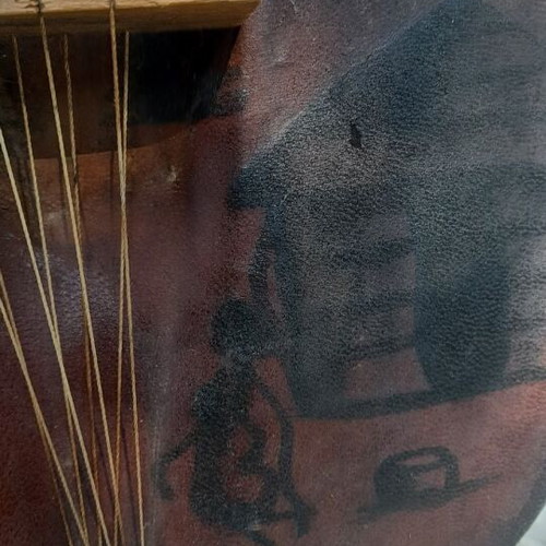 Kora African Traditional String Instrument used, decorative with shells