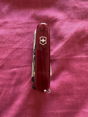 Victorinox SwissTool multitool used, authentic Swiss pocket knife