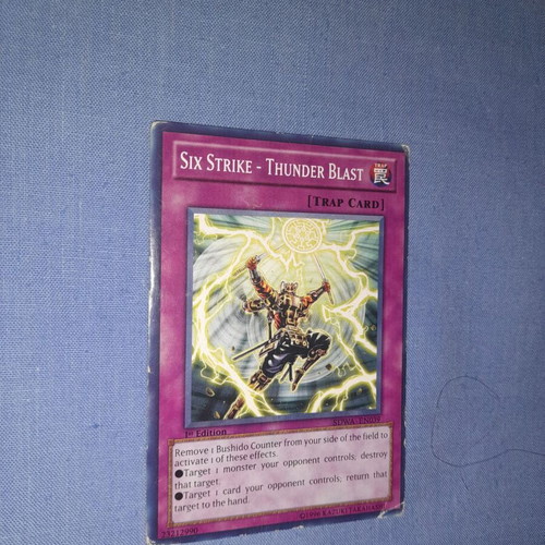Six Strike - Thunder Blast κάρτα παγίδας Yu-Gi-Oh! μεταχειρισμένη, 1η Έκδοση