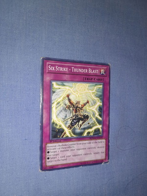 Six Strike - Thunder Blast κάρτα παγίδας Yu-Gi-Oh! μεταχειρισμένη, 1η Έκδοση