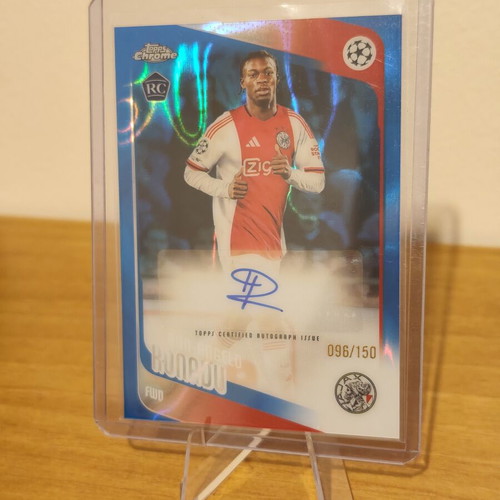 Topps Chrome Konadu Van Axel Dongen Ajax Auto Autograph Blue Refractor RC numbered 96/150 rookie card like new