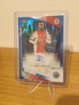Topps Chrome Konadu Van Axel Dongen Ajax Auto Autograph Blue Refractor RC numbered 96/150 rookie card like new