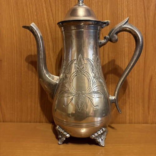Vintage EPNS Silver-Plated Coffee Pot used, 22cm, heavy