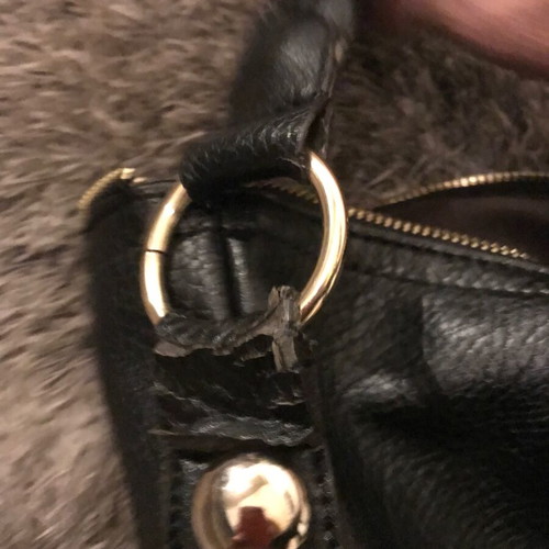 Mulberry shoulder bag used, black, vegan leather