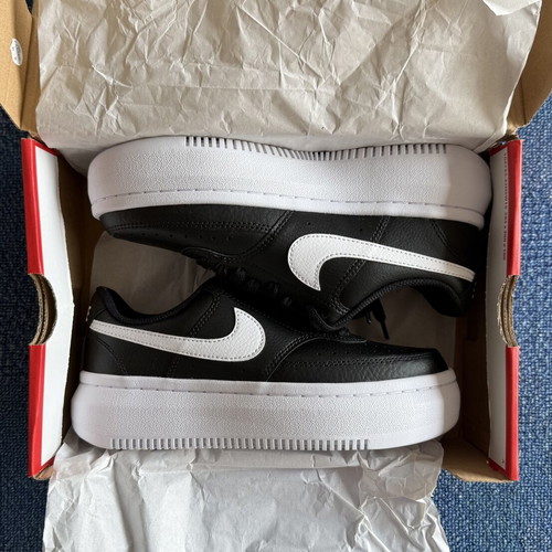 Nike Court Vision Alta women's sneakers, black, size 37.5