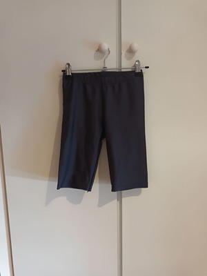 Cycling shorts used, gray and silver, mid rise, one size