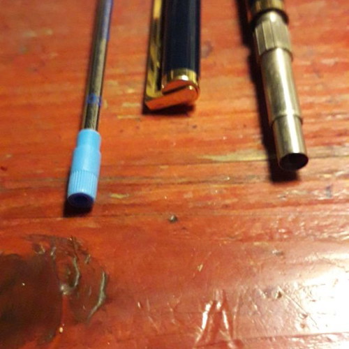 S.T DUPONT 18k GOLD NAVY BLUE VINTAGE LAQUE deCHINE