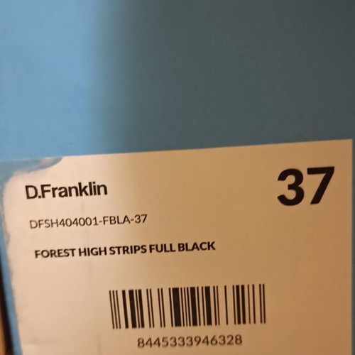 D.Franklin sandals like new, size 37 (38.5), black