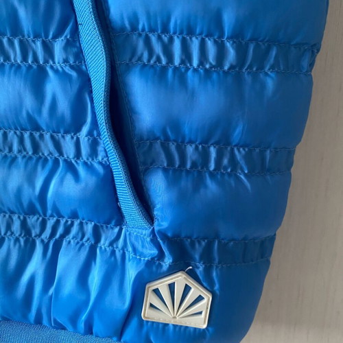 Funky Buddha sleeveless jacket like new, size Large, blue