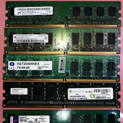 Ram DDR2 2GB σαν καινούργιο, διάφορα μοντέλα