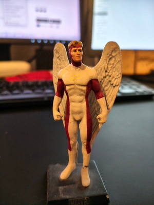 Μολύβινη μινιατούρα Angel Eaglemoss Marvel Classic σαν καινούργιο με περιοδικό