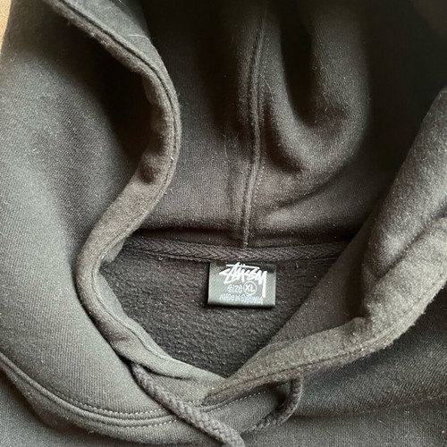 Stussy black hoodie like new, size XL