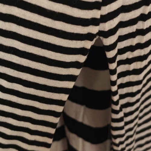 Cotton dress used, white and blue, sizes M and L