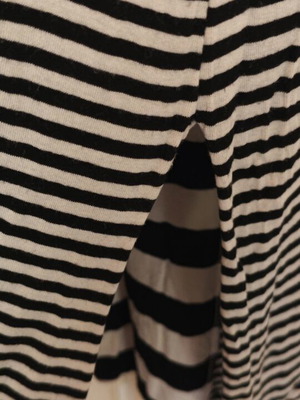 Cotton dress used, white and blue, sizes M and L