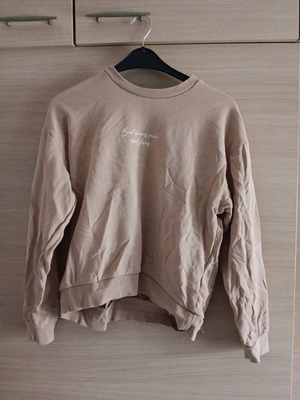 Bershka women's sweatshirt used, beige, sizes XS and S