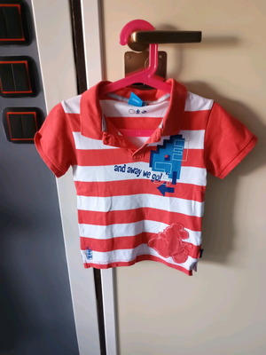 Disney t-shirt for 6-year-old boy like new, size 116 cm, white and red