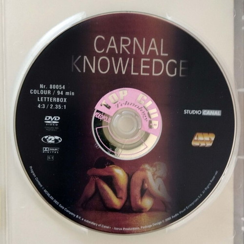 Carnal Knowledge DVD like new with Greek subtitles