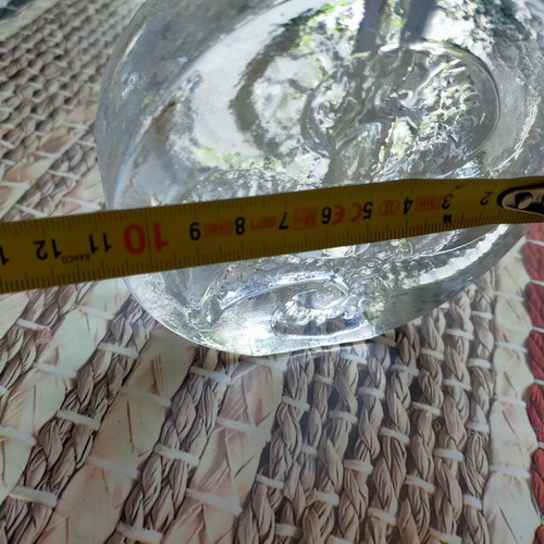 Glass candle holder used