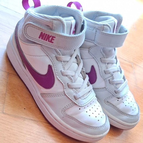 Nike Court Borough Mid 2 used, size 29.5, white sports shoes