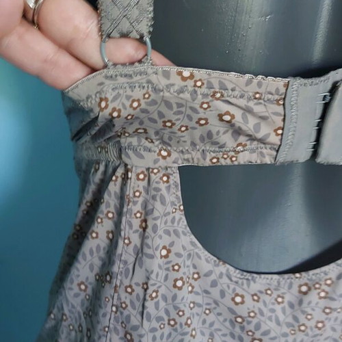 Bustier tank tops with built-in bra used, set of 2 pieces