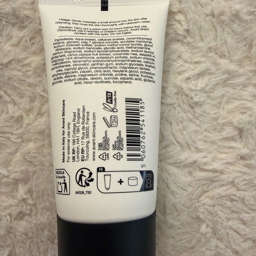 Avant Glycolic Acid Rejuvenating Face Exfoliator new 50ml