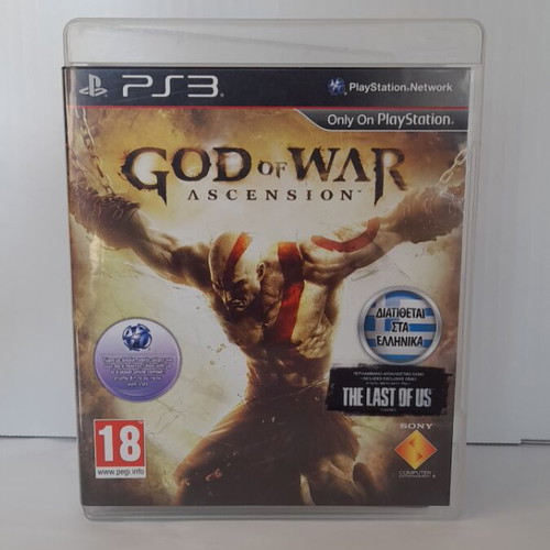 God of War Ascension PS3 game like new, Greek edition