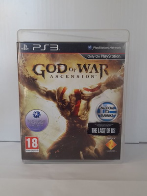 God of War Ascension PS3 game like new, Greek edition