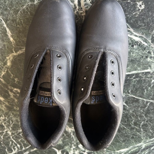 Keds women's ankle boots black synthetic leather like new, size 39