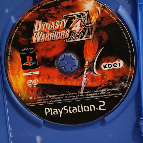 Dynasty Warriors 4 PS2 used in very good condition