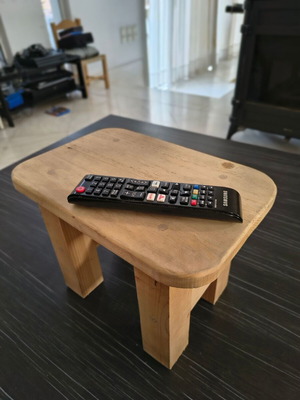 Wooden Stool used, handmade solid pine wood