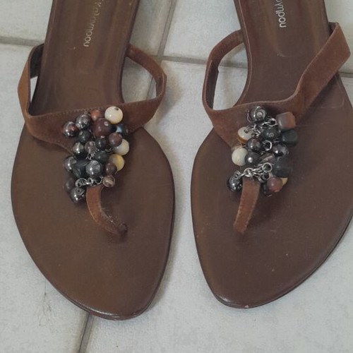 Women's sandals brown, like new, size 41