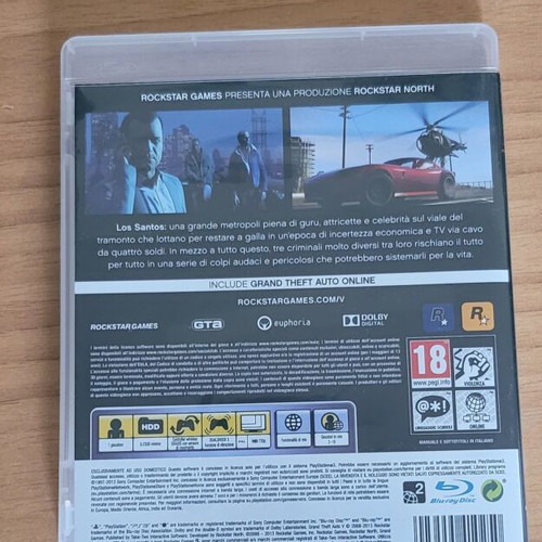 Grand Theft Auto V PS3 game Europe version