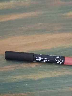 Golden Rose matte lipstick crayon, shade 27