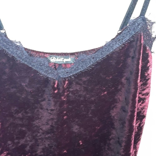 Velvet women's dress like new, burgundy lingerie style