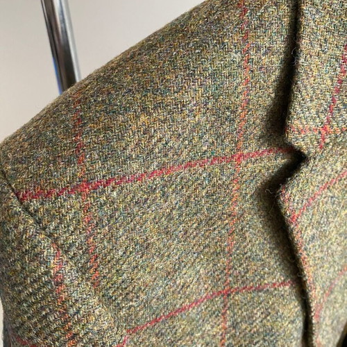 Samuel Windsor luxury men's blazer 100% wool new, green color