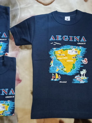 Aegina T-shirts pack of 3, dark blue, size 8, cotton