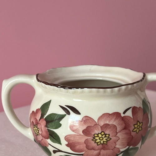 Wood & Sons "Irish Rose" vintage sugar bowl used, English