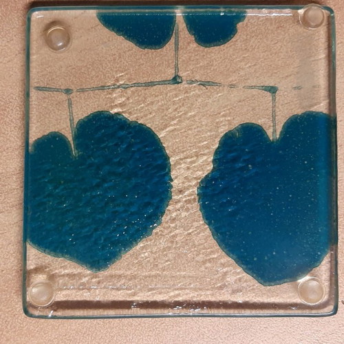 Glass placemats new, set of 6 with anti-slip pads